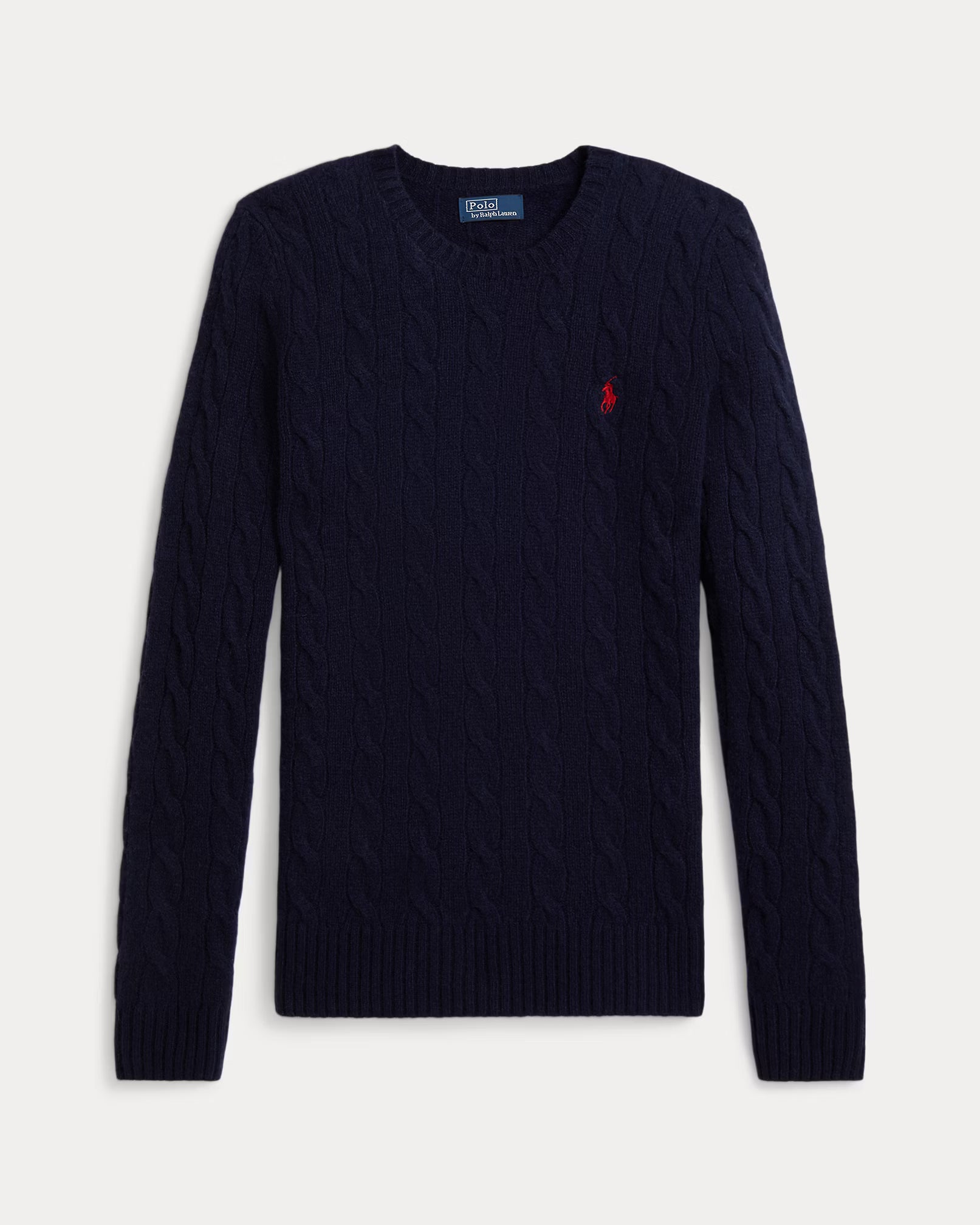 Cable Wool-Cashmere Crewneck Jumper
