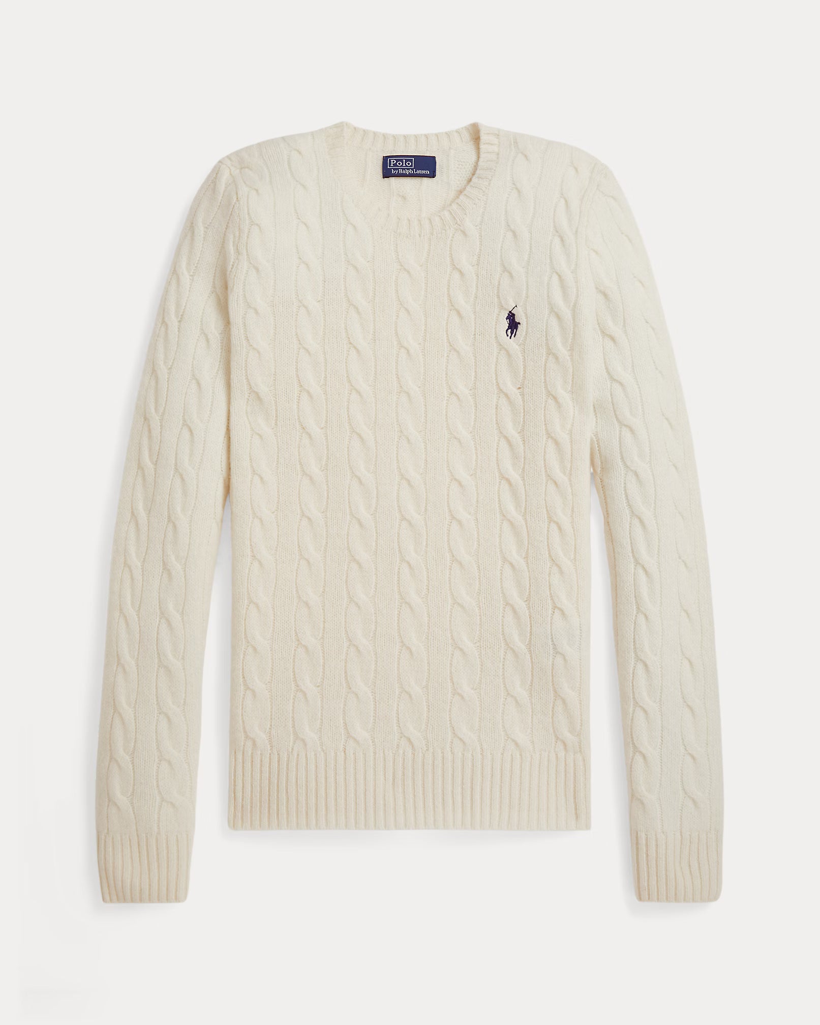 Cable Wool-Cashmere Crewneck Jumper