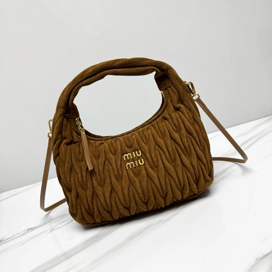 Bag MI 556 Matelassé Suede Brow