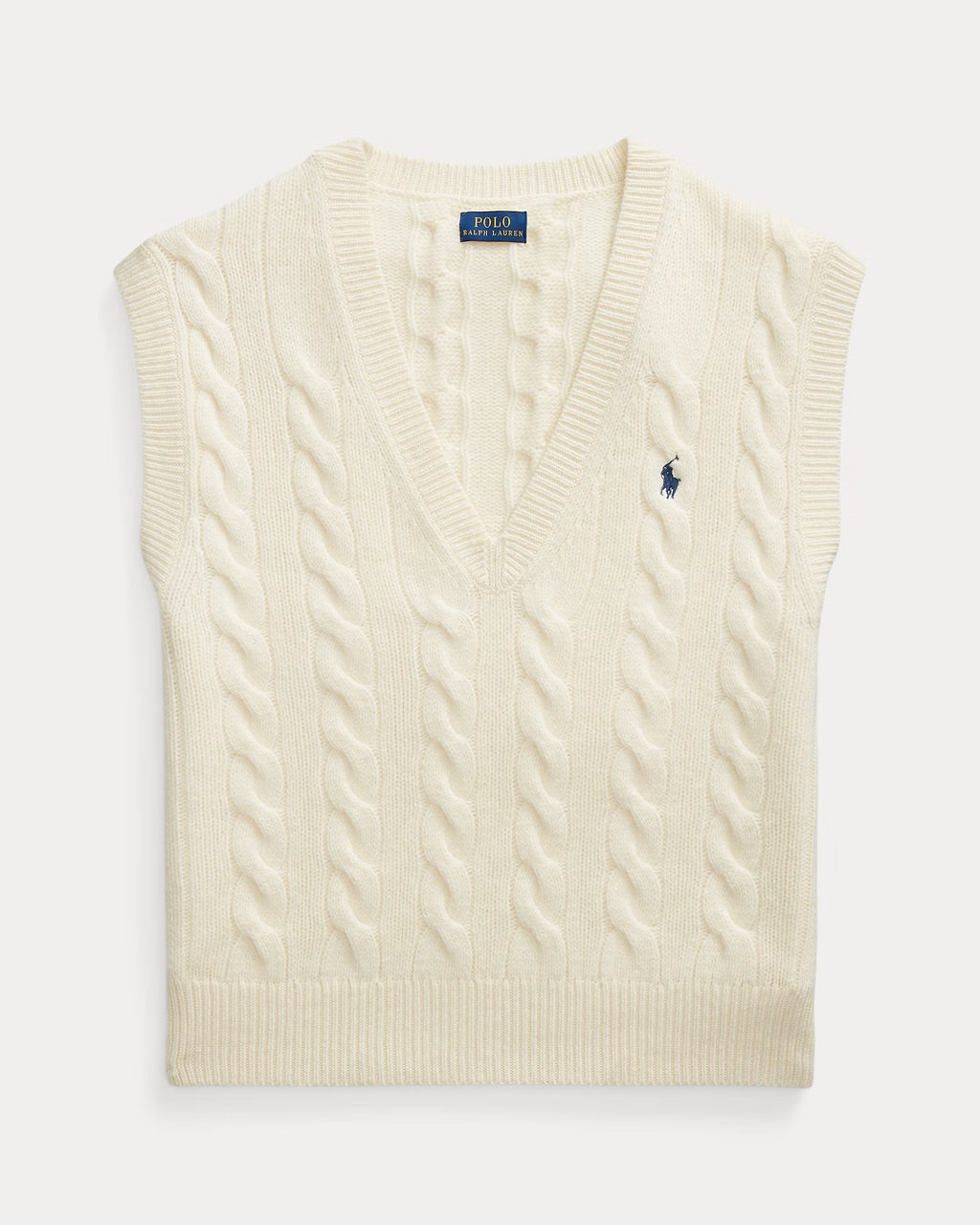 Cable-Knit Sleeveless Jumper