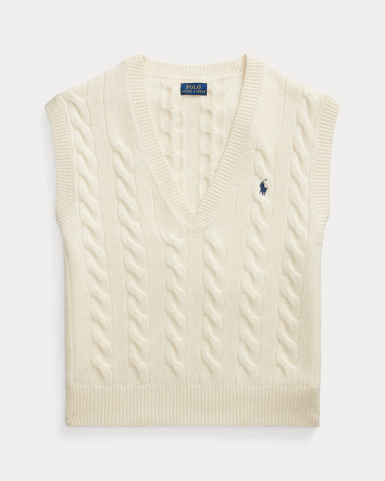 Cable-Knit Sleeveless Jumper