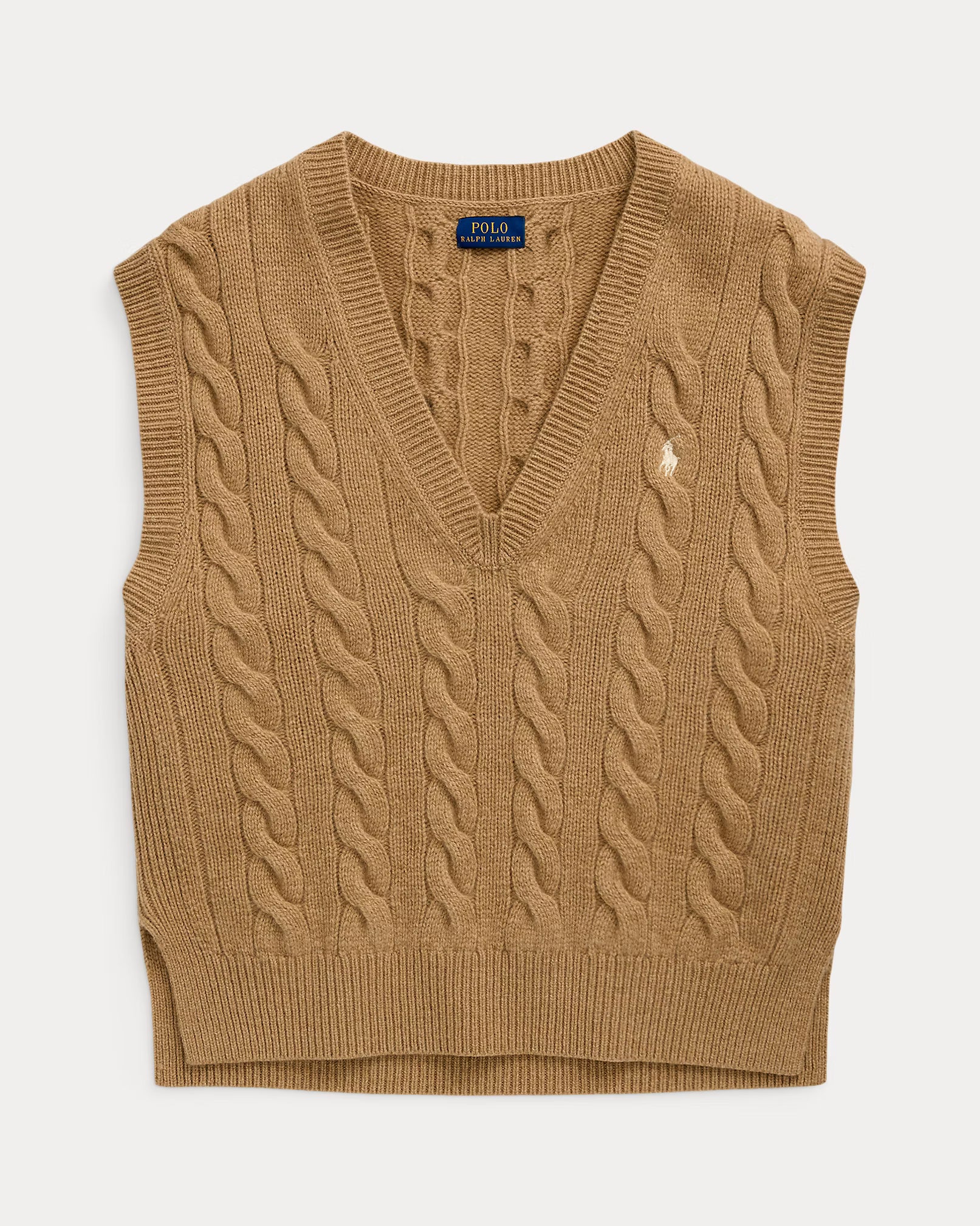 Cable-Knit Sleeveless Jumper