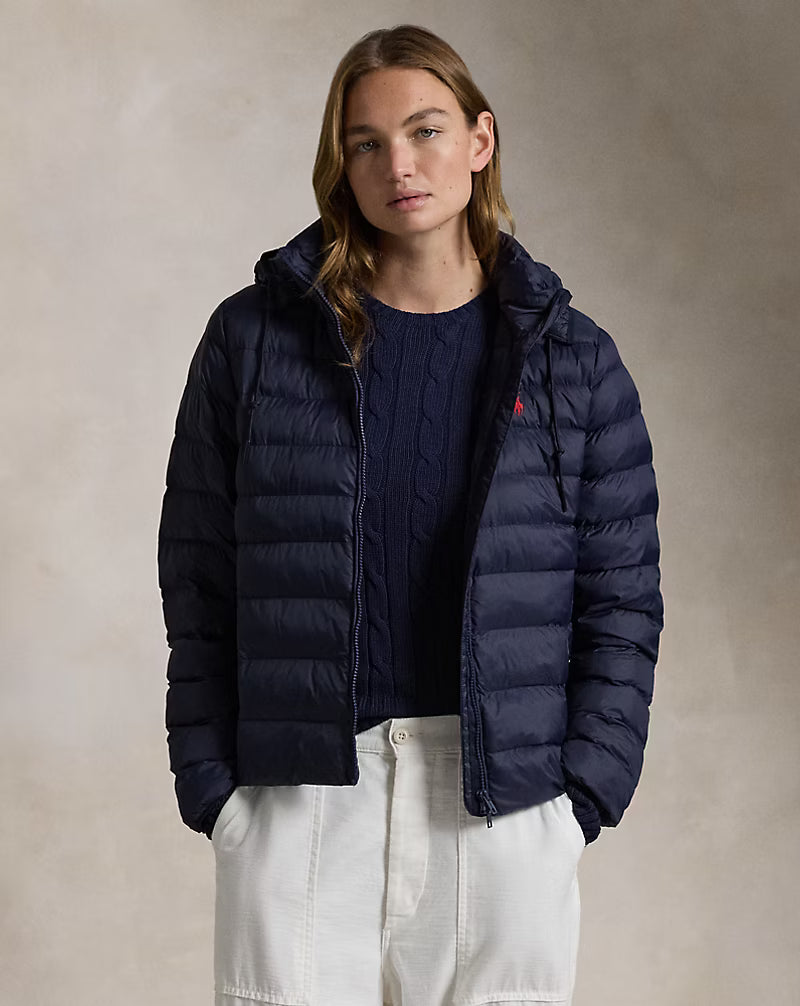 Water-Resistant Packable Hooded Jacket