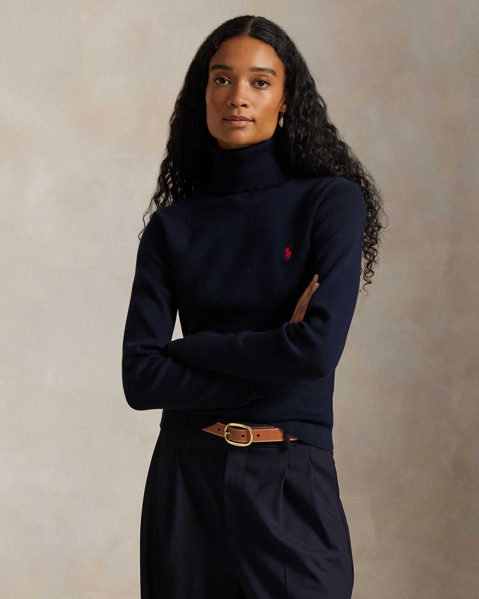Cotton-Blend Rollneck