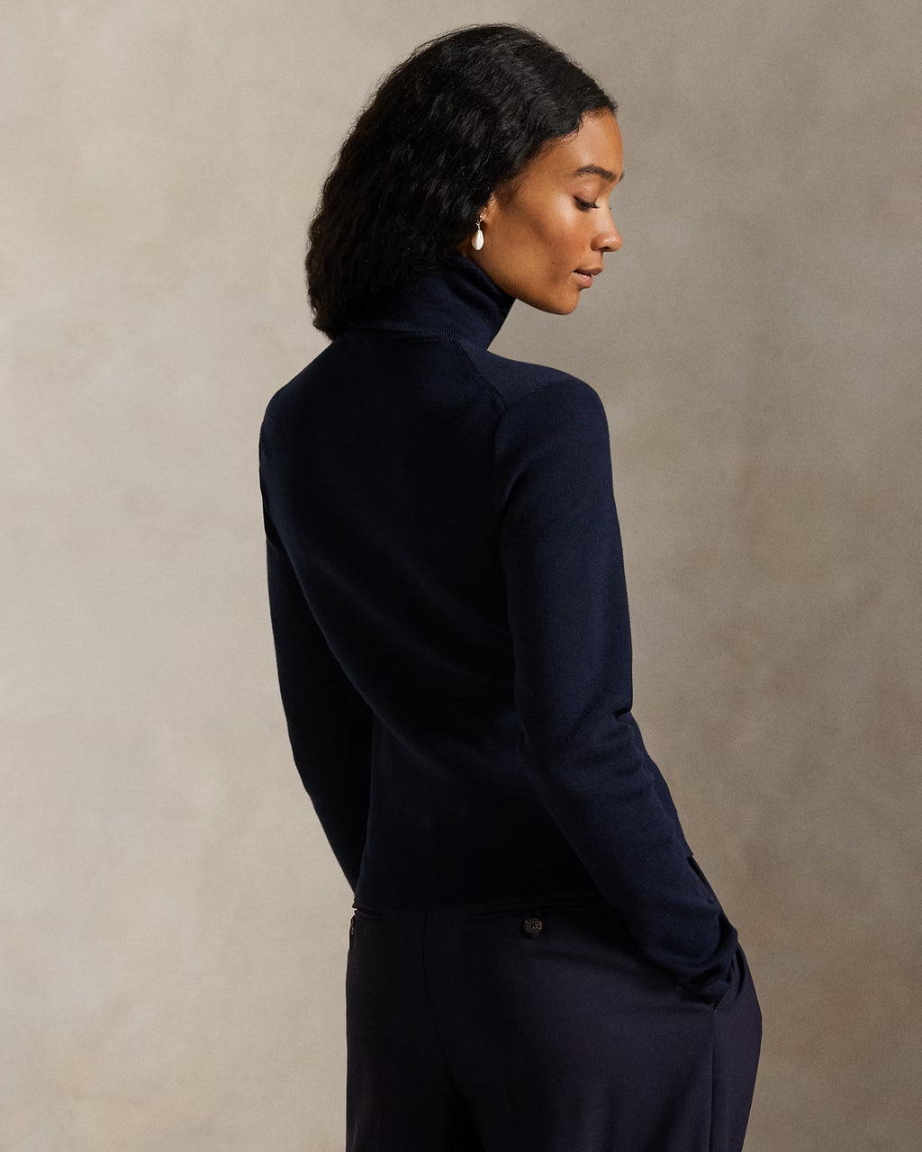 Cotton-Blend Rollneck