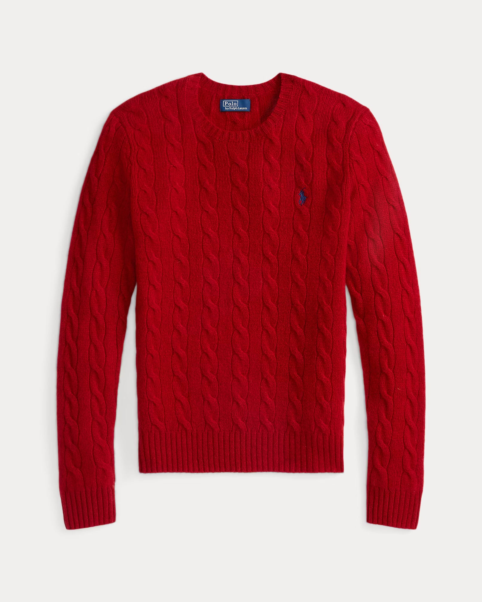 Cable Wool-Cashmere Crewneck Jumper