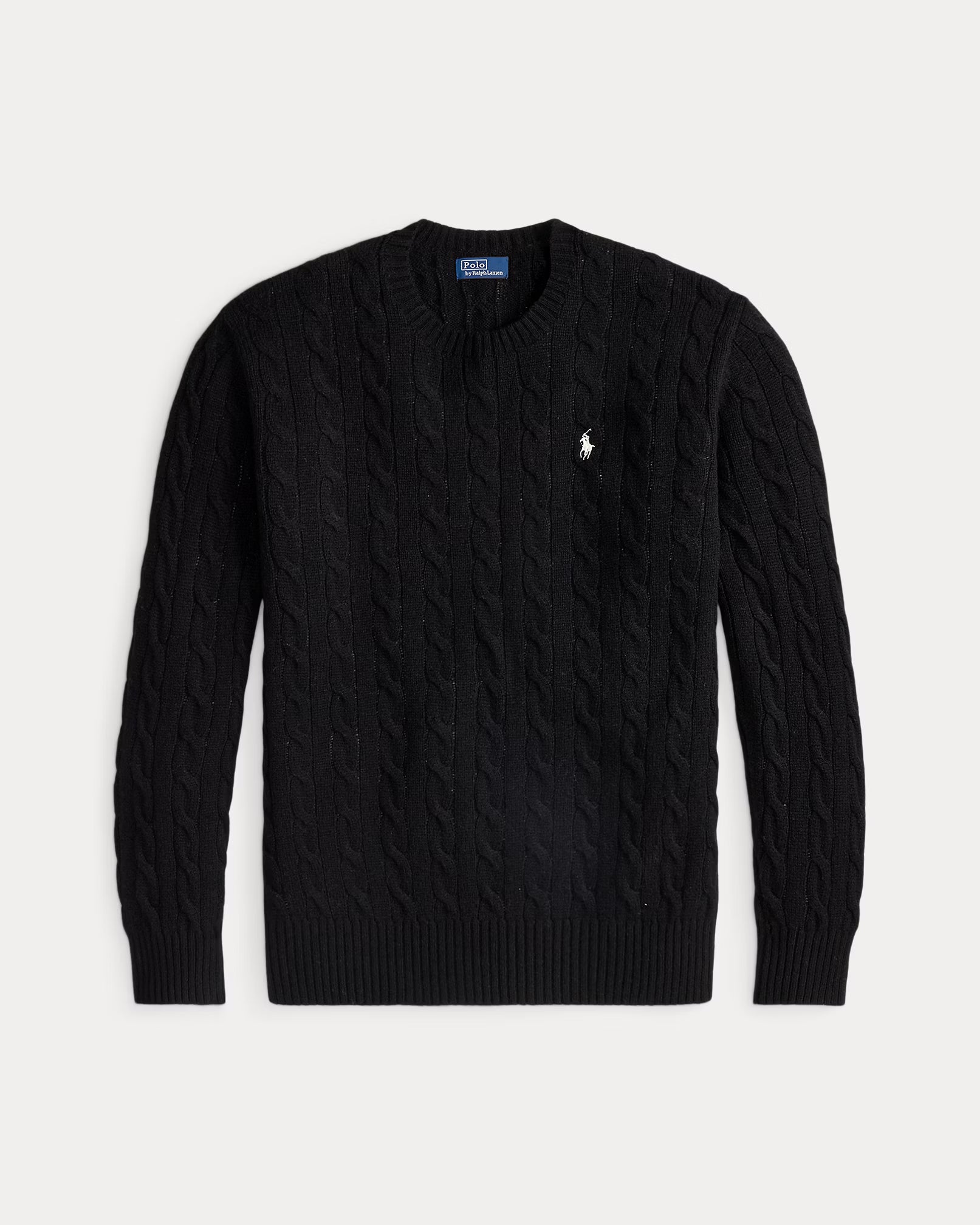 Cable Wool-Cashmere Crewneck Jumper