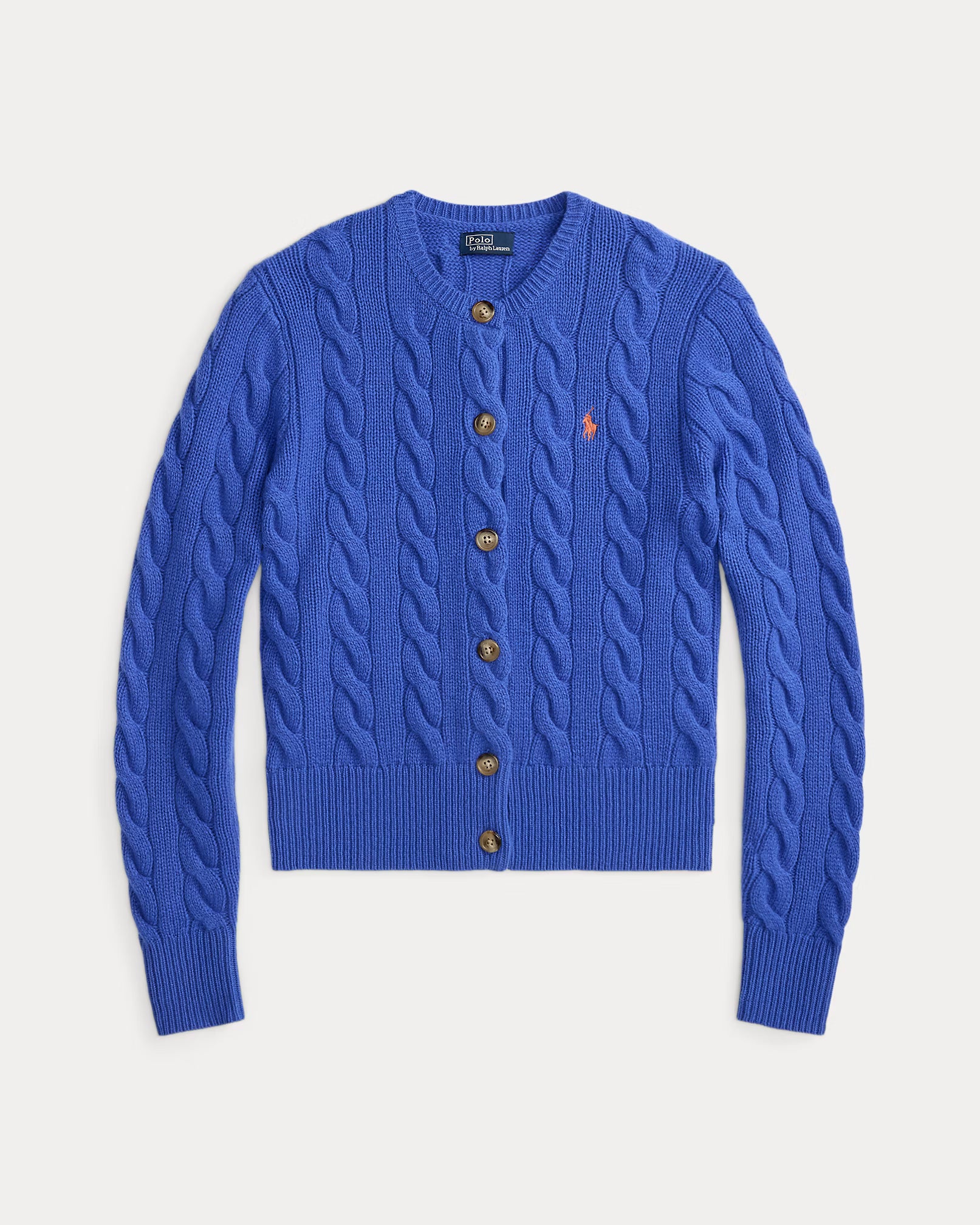 Cable-Knit Wool-Cashmere Cardigan