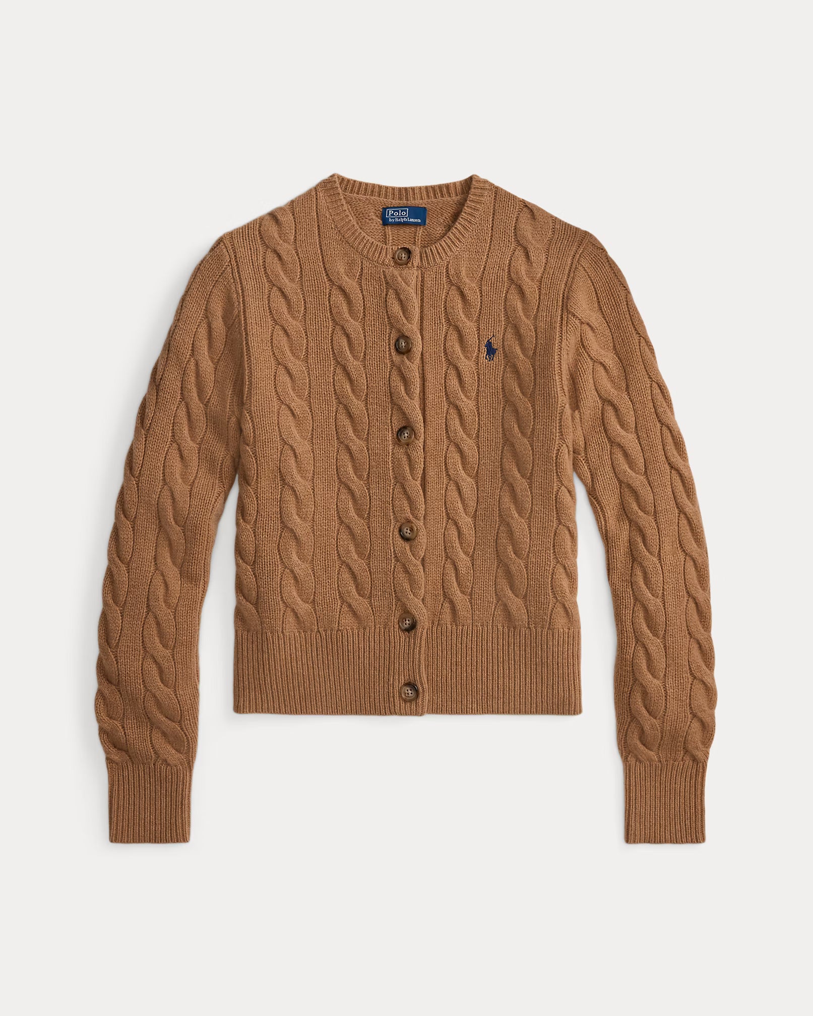 Cable-Knit Wool-Cashmere Cardigan