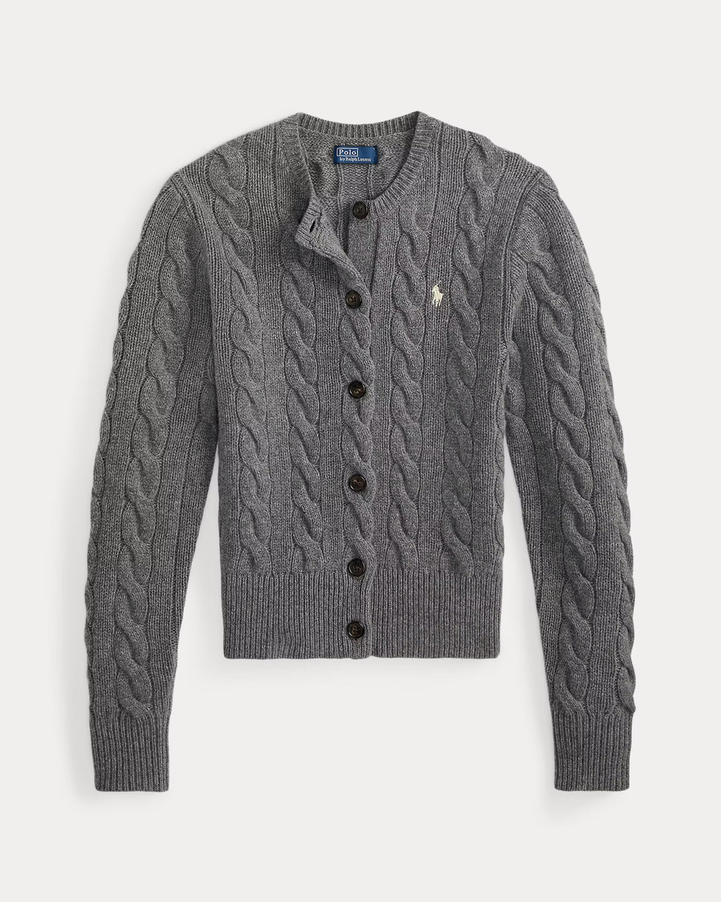 Cable-Knit Wool-Cashmere Cardigan