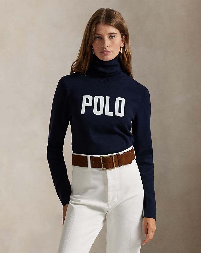 Logo Roll Neck Jumper
