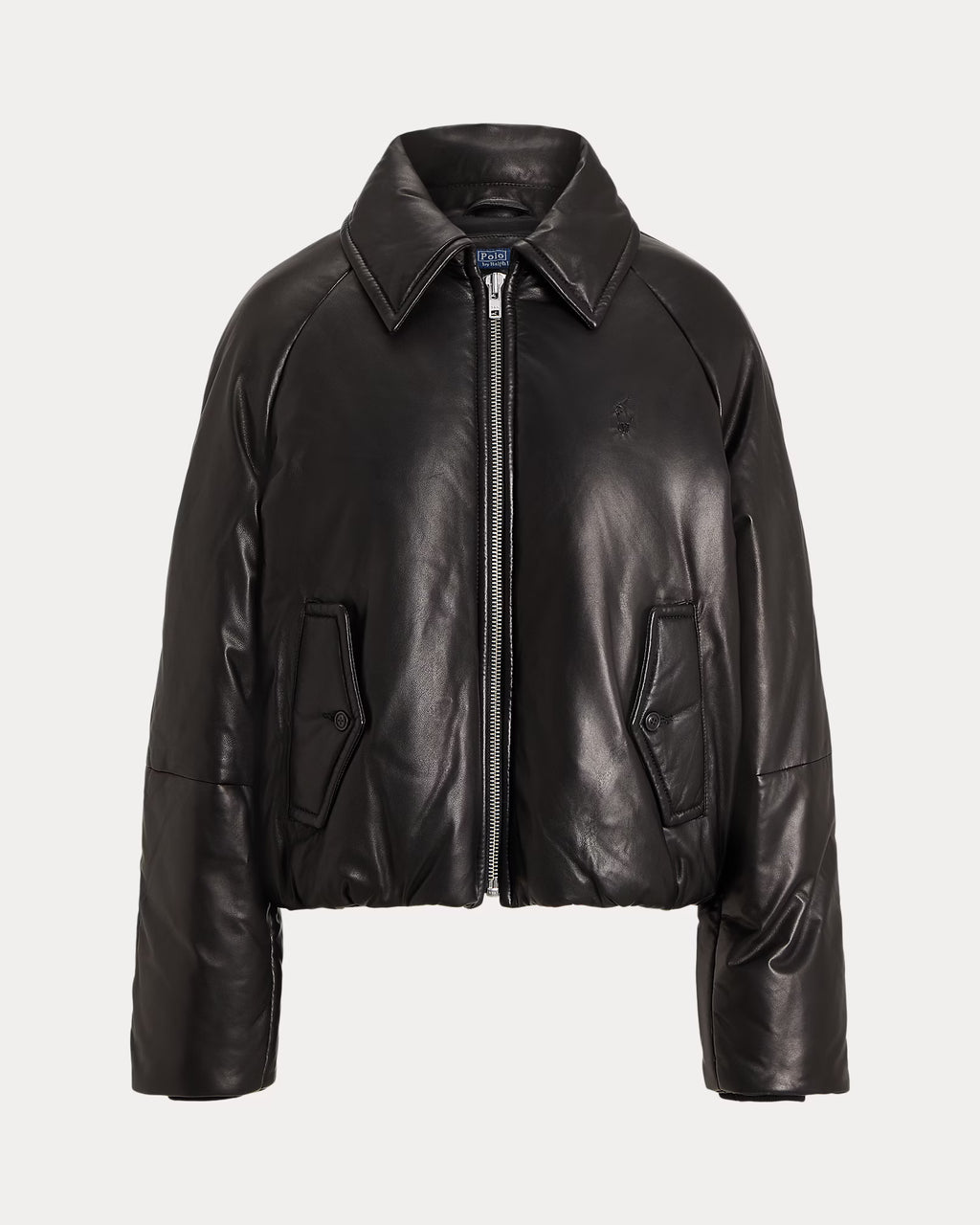 Leather Puffer Jacket
