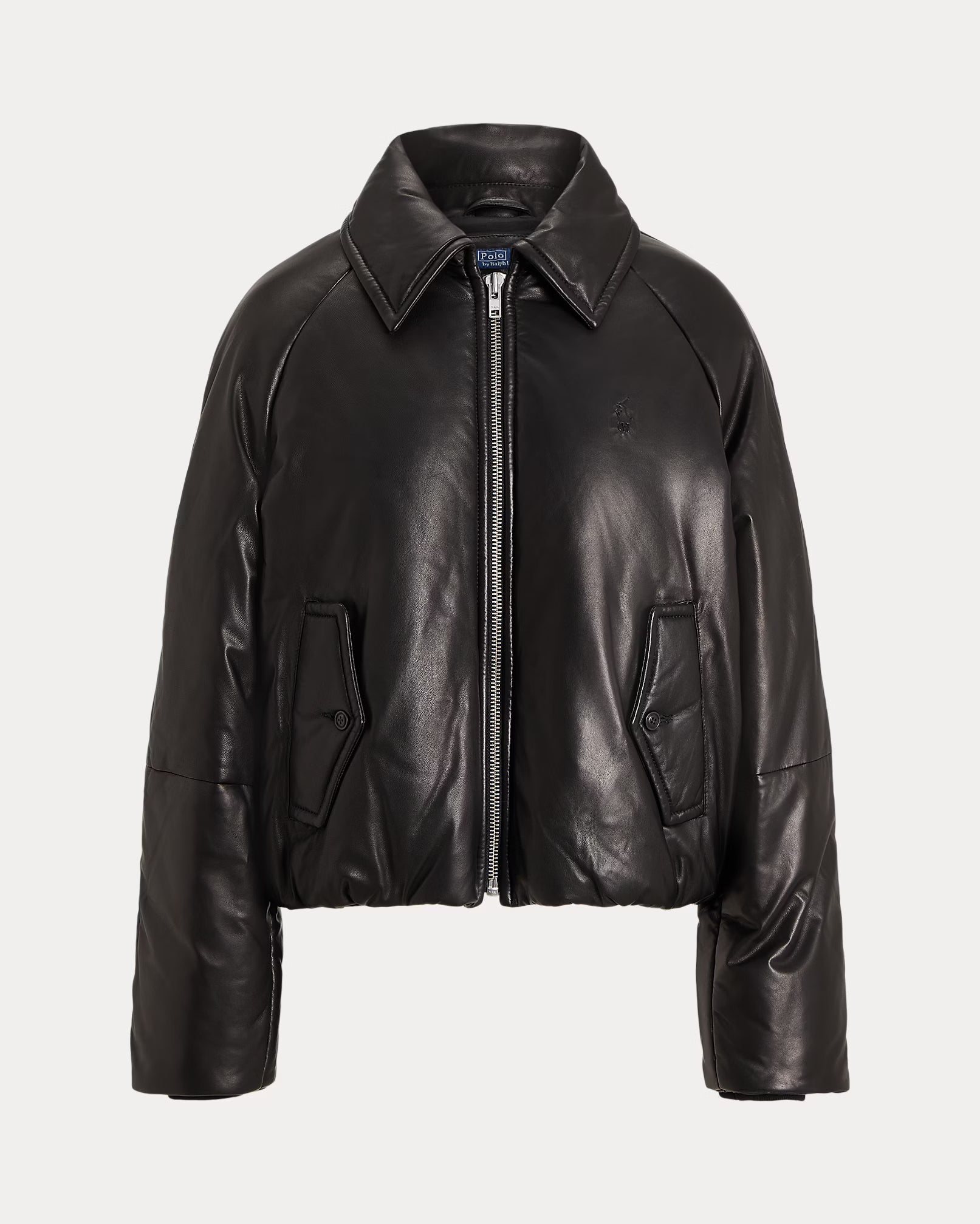 Leather Puffer Jacket